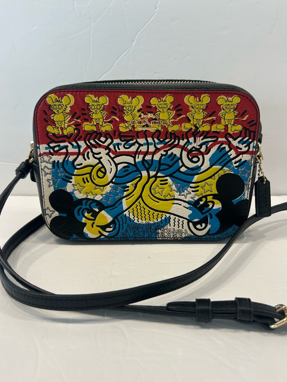Coach x Keith Haring x Disney Mickey Mouse Camera Crossbody Bag 60263